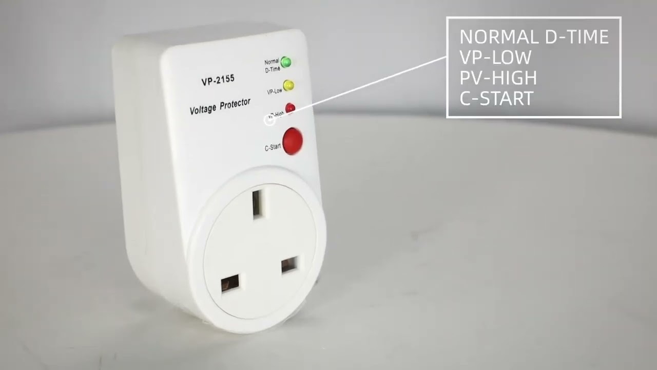 UK Socket Voltage Protector for TV Fridge
