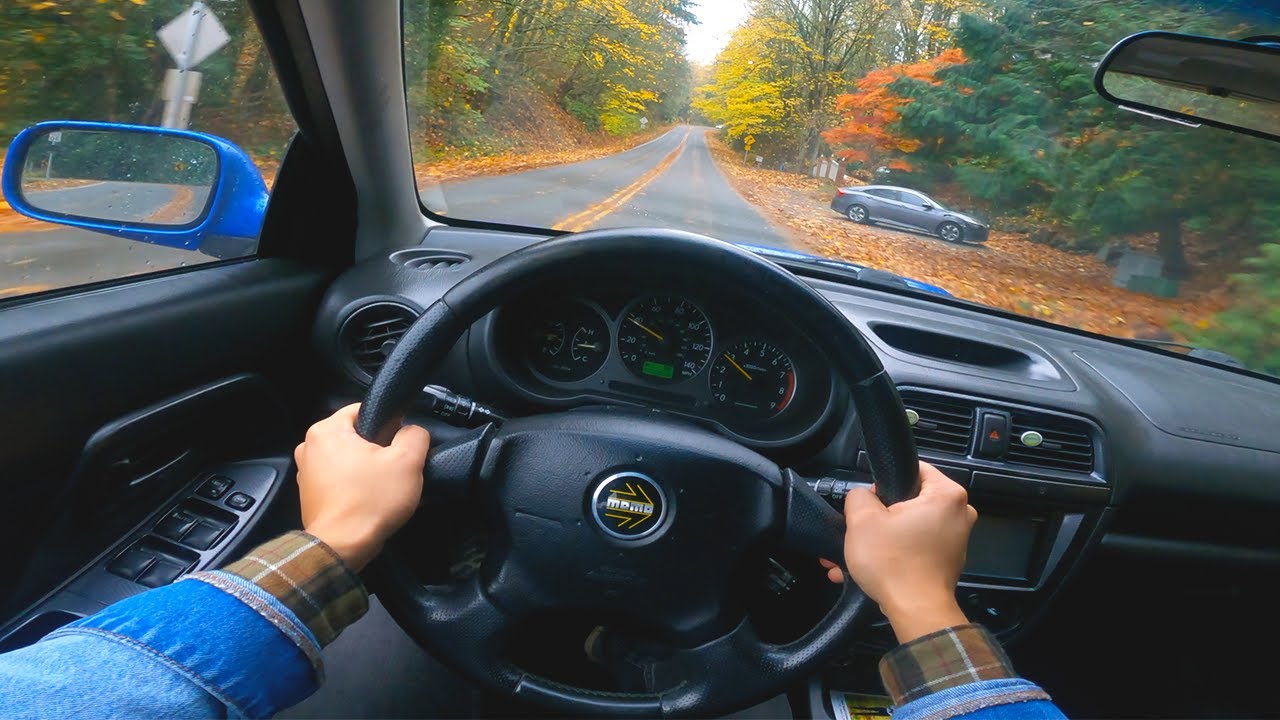 Subaru WRX 2002 года, обменянный JDM &mdash; осенняя поездка от первого лица [4K] 🍂
