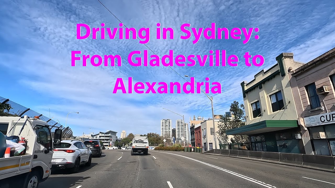 Driving in Sydney: From Gladesville to Alexandria via Victoria Road & Anzac Bridge
