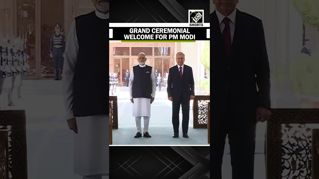 WATCH: PM Modi receives ceremonial welcome in Tashkent during bilateral visit to Uzbekistan