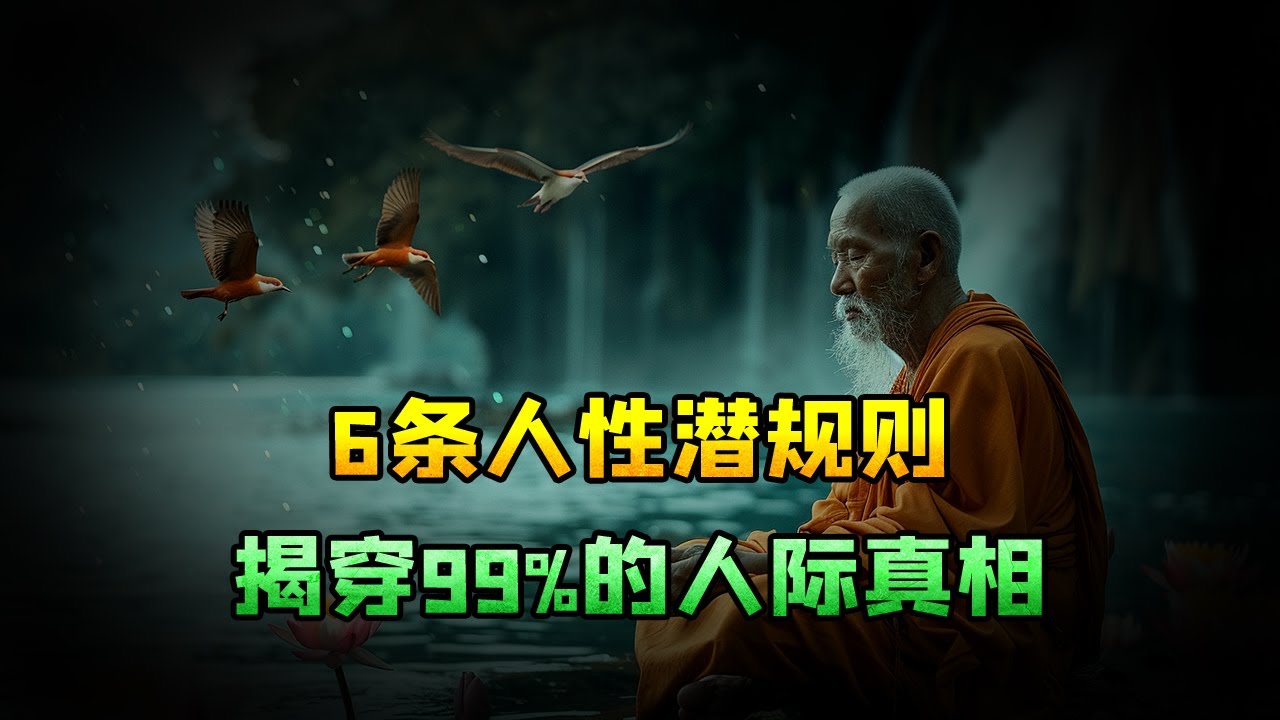 6条人性潜规则，揭穿99%的人际真相