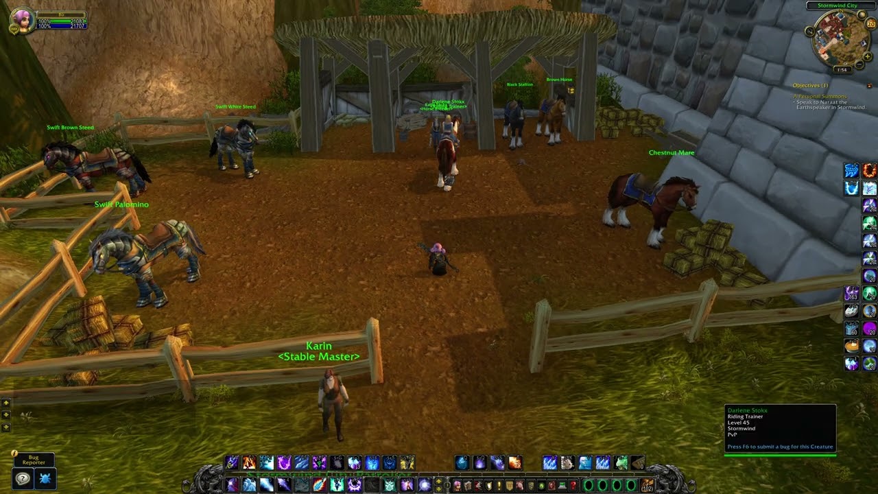 Stormwind Riding Trainer Location, WoW Classic Cataclysm