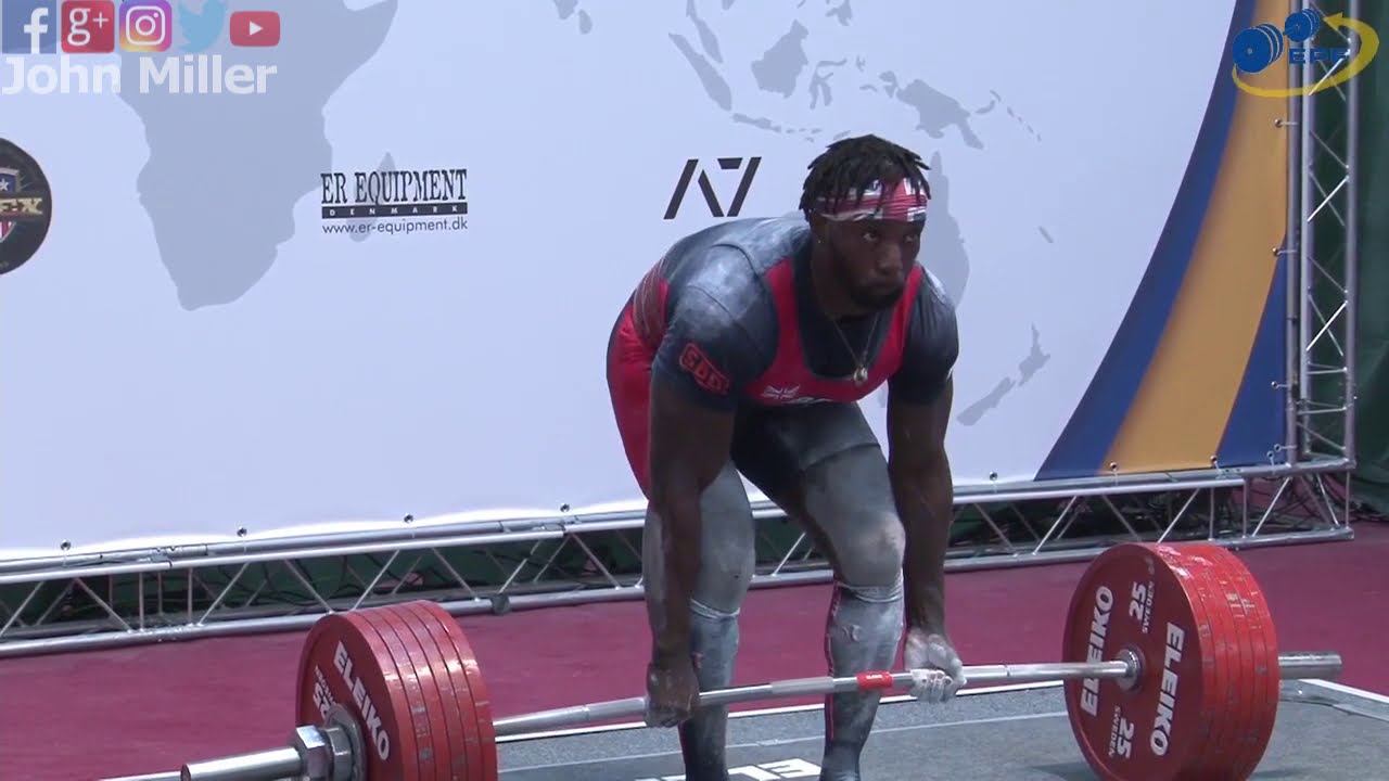 Hendrick Famutimi - 6th Place 752.5kg Total - 93kg Class 2019 EPF Classic Open