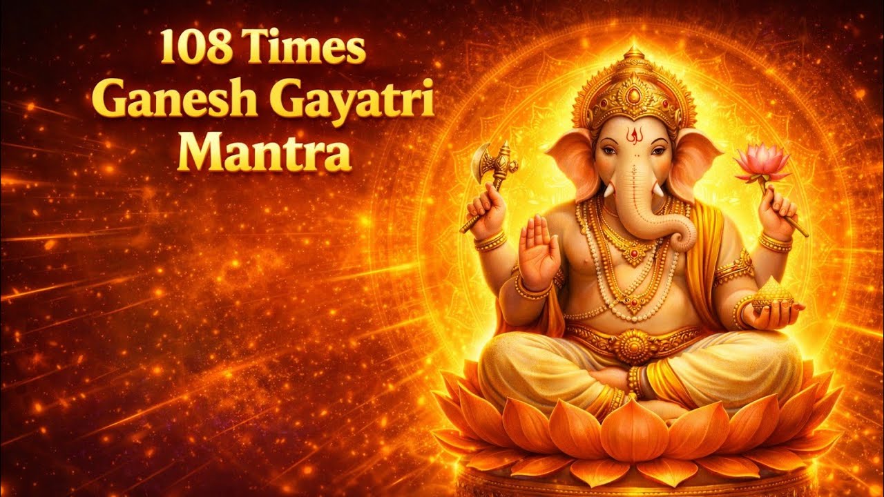 सभी बाधाएँ दूर करें | गणेश गायत्री मंत्र 108 बार | | विघ्न नाशक | विघ्नहर्ता गणेश मंत्र |