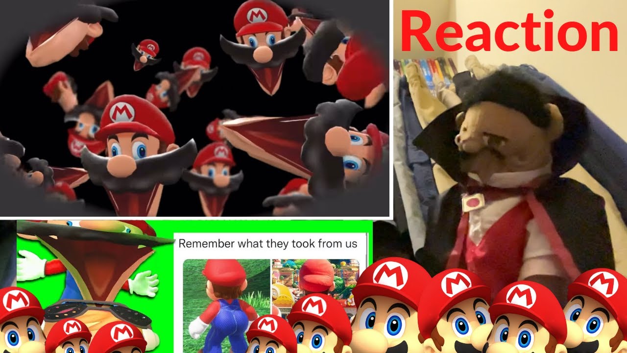 SMG4: Марио реагирует на мемы Nintendo. Реакция Meggy (Puppet Reaction)