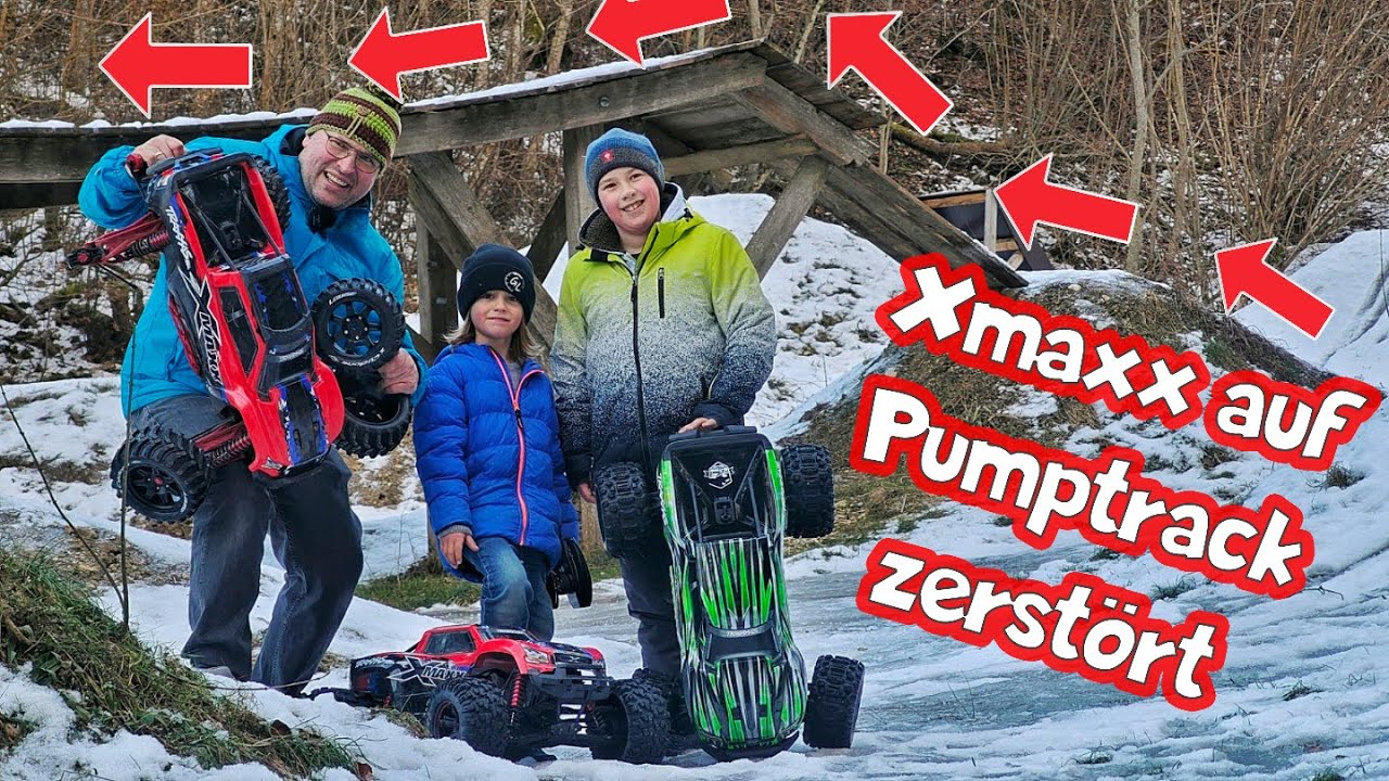 Ist der Xmaxx Ultimate wirklich so ultimativ? Ob er den Pumptrack überlebt?