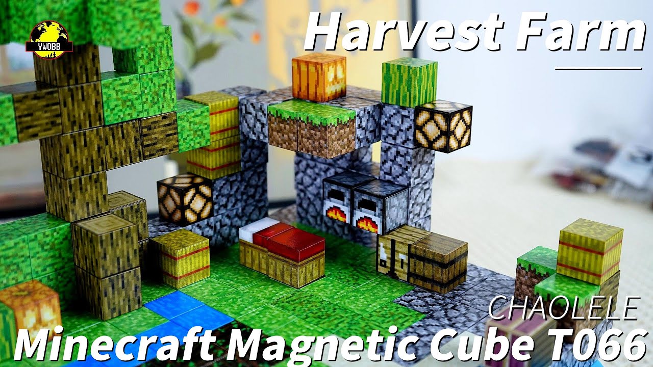 【CHAOLELE】Minecraft Magnetic Cube T066 Harvest Farm