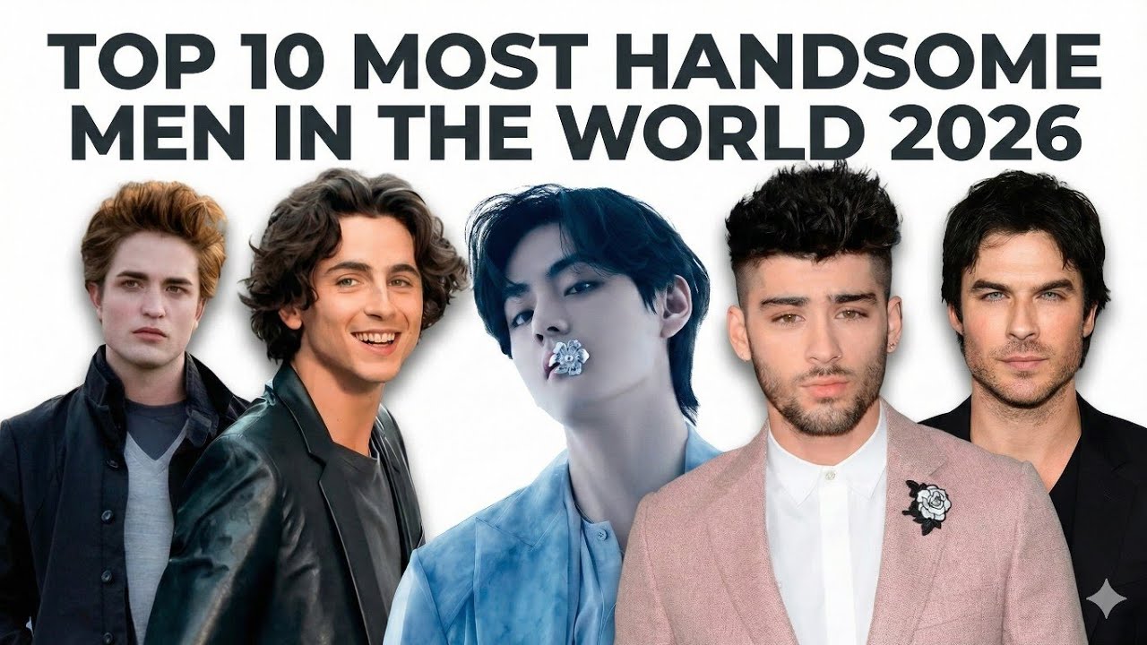 Top 10 Most Handsome Men in the World (2026 - Global Popularity Ranking)