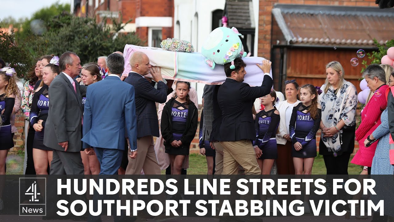 Southport victim’s family hold funeral for 7-year-old daughter, Elsie