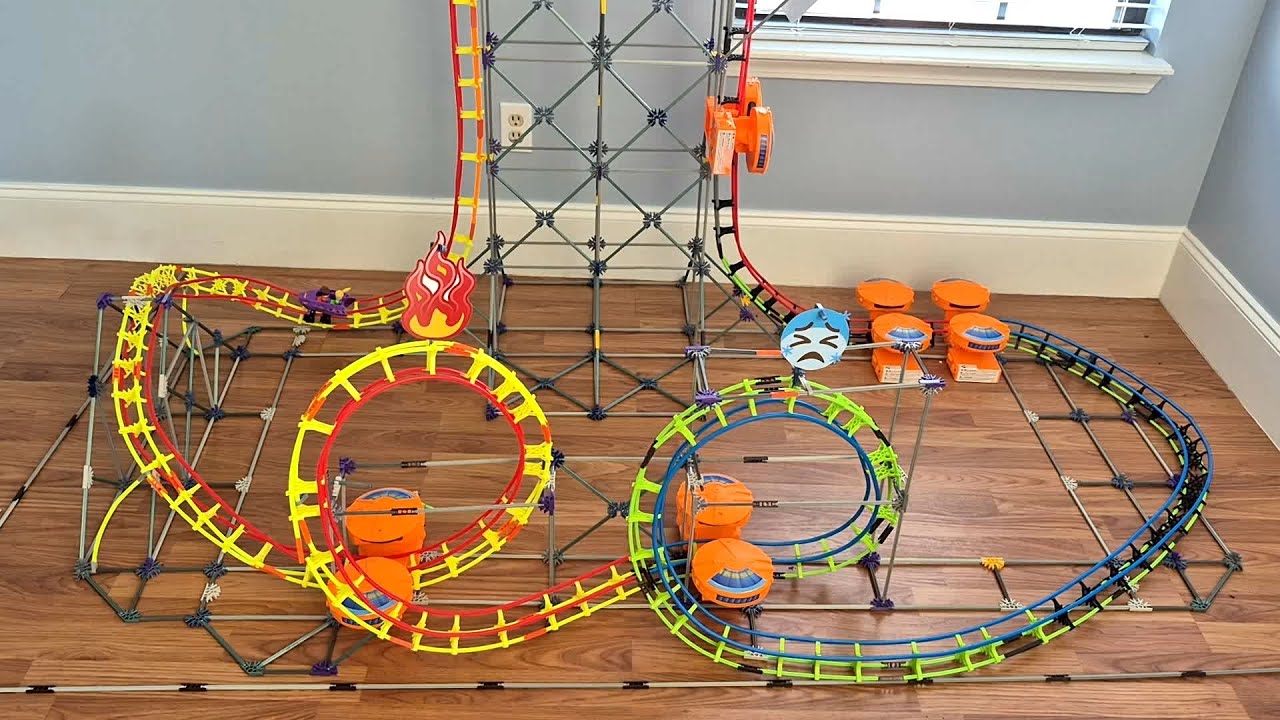 K'NEX Fire and Ice Rollercoaster!