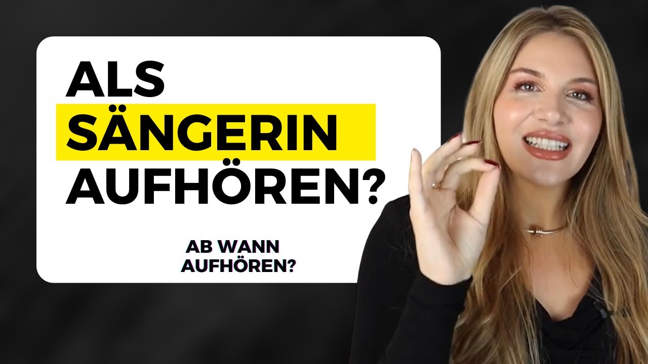 Den Traum als Sängerin aufgeben? Ich sage dir, wann ja und wann nein