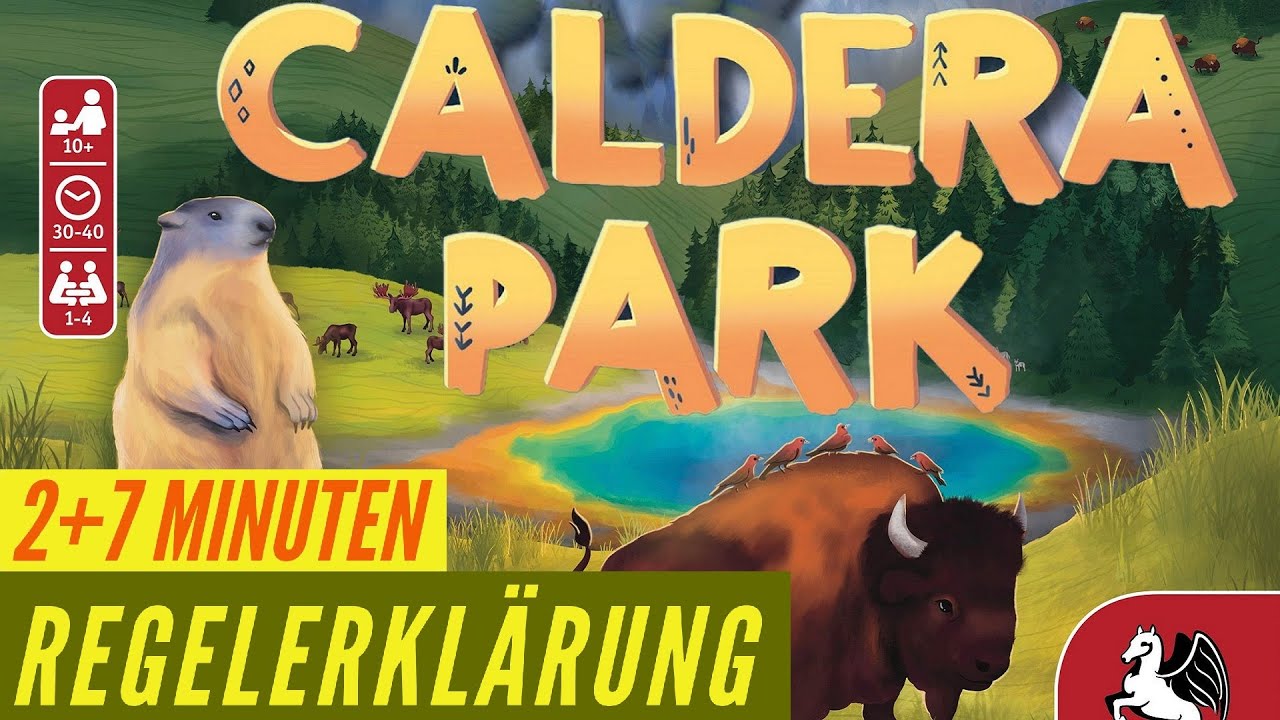 Caldera Park Regeln Anleitung - Brettspiel Legespiel Erkl&auml;rung