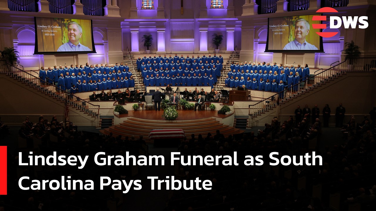WATCH: Lindsey Graham Funeral as South Carolina Pays Tribute | AC15