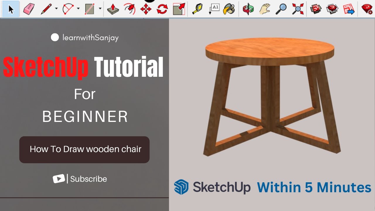 How To Make A Chair In Sketchup?? || Sketchup Tutorial