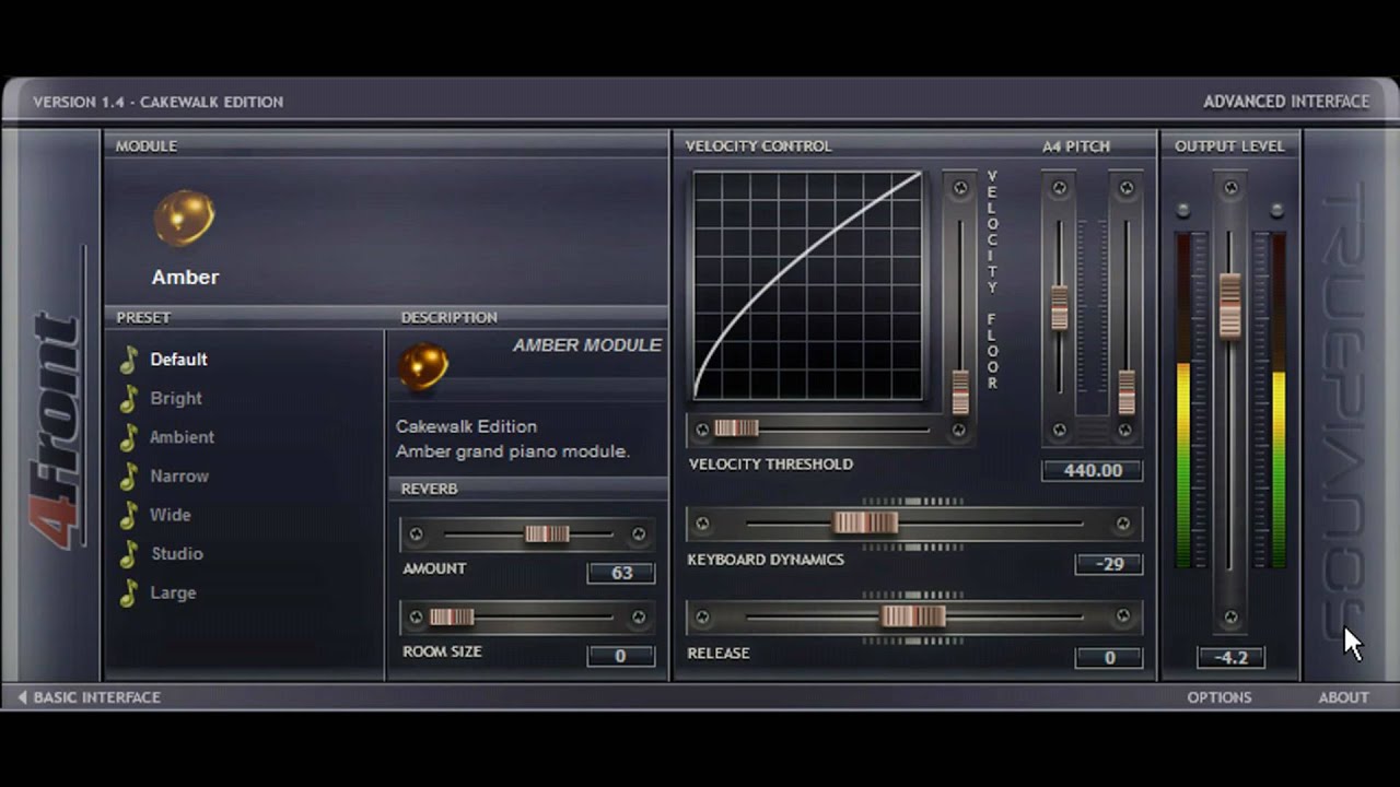 TruePianos Amber VSTi - SONAR Producer