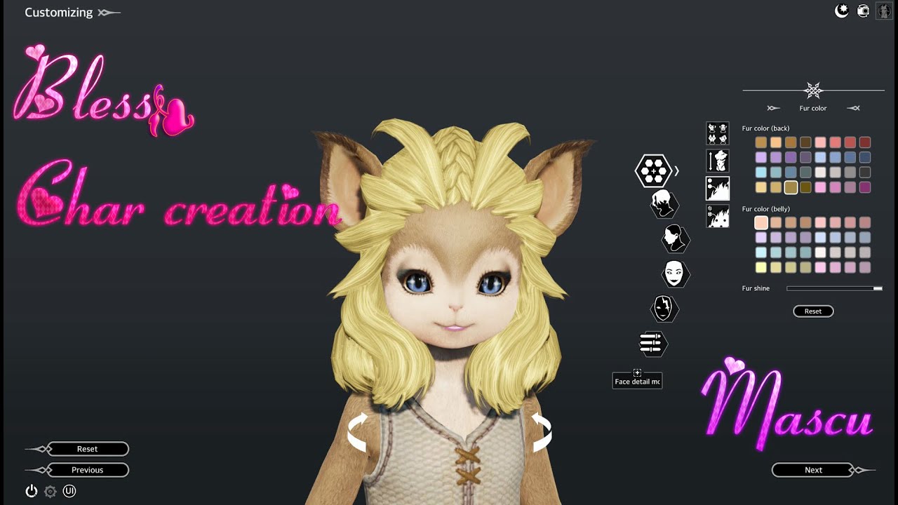 Bless Online: Mascu character creation😉