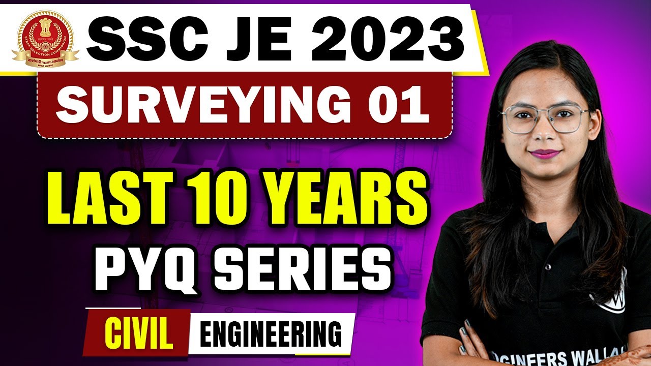 SSC JE 2023 | Surveying 01 | SSC JE Previous Year Question Paper | Civil Engineering