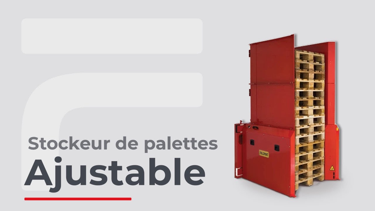 Stockeur de palette ajustable
