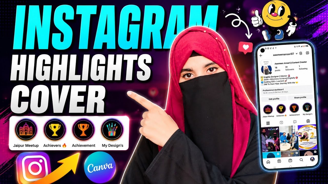 Instagram Highlights Cover Kaise Banaye? How to Create Instagram Highlight Covers Using Canva?