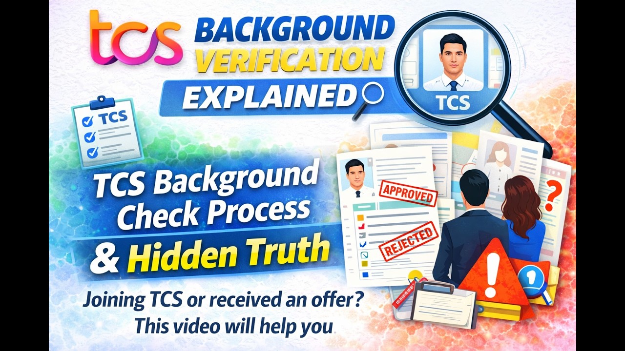 TCS bgc (Background Verification) process Explained 🔍 Received Joining letter from TCS, this video