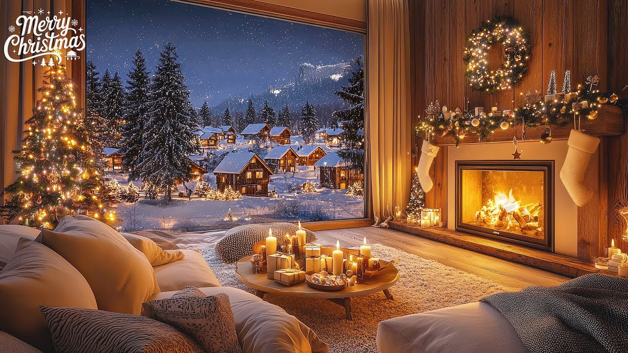 Beautiful Snowy Christmas Ambience 🎄Instrumental Christmas Music 🎁 Soft Christmas Ambience 2026