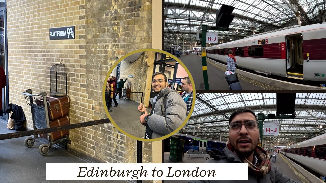 Edinburgh to London by Train LNER | King’s Cross 9¾ Harry Potter Shop | Potterheads Must Watch
