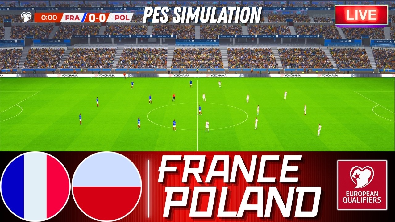 🔴France vs Poland | FIFA World Cup 2026 Qualifiers - UEFA Group Stage Match | PES 21 Simulation