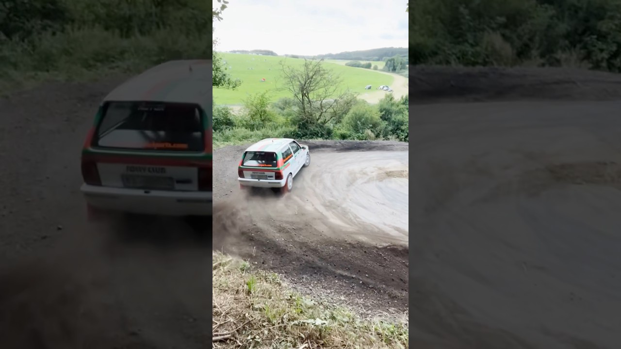 💨Fiat Uno takes the corner like it's auditioning for a Fast & Furious movie. #racing #drift