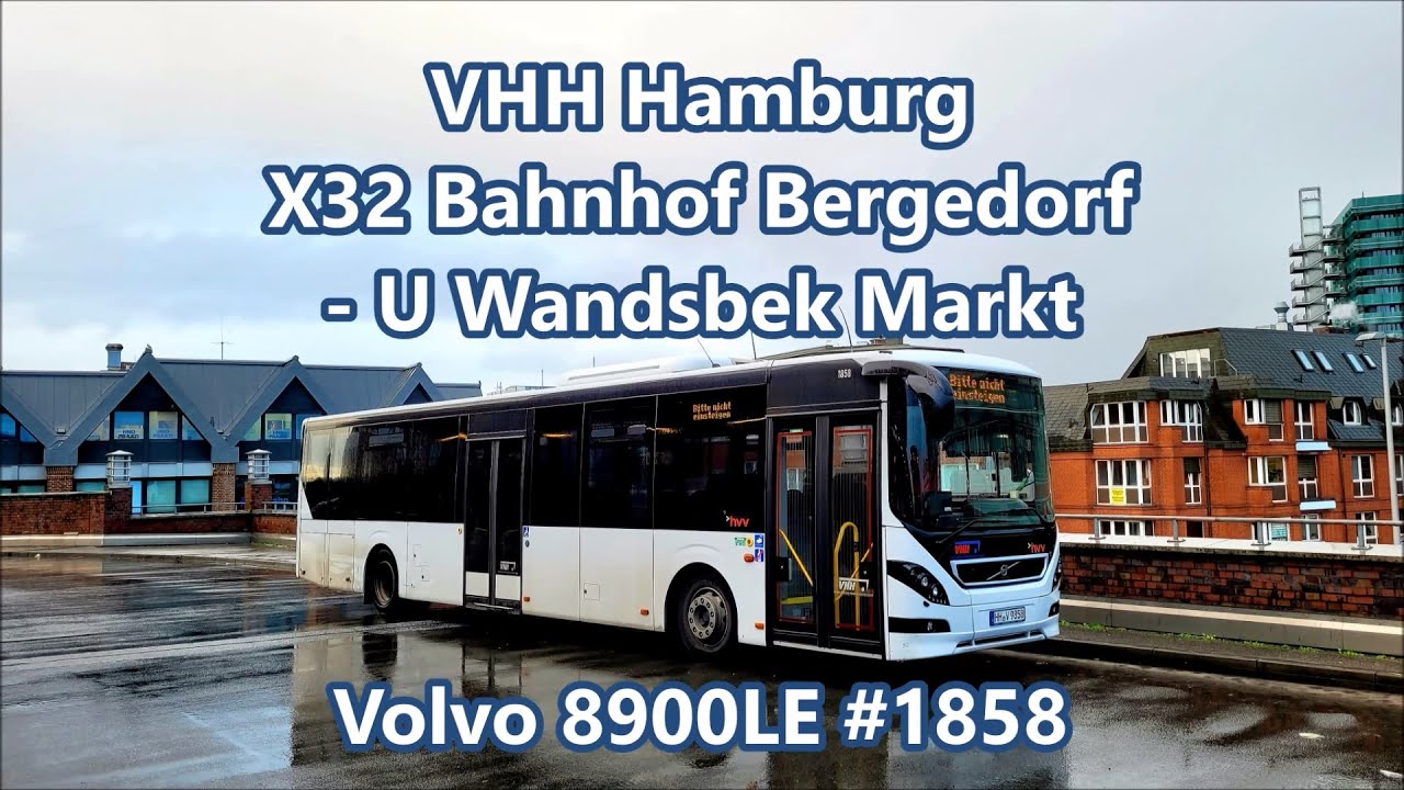VHH Hamburg - Linie X32, Volvo 8900LE #1858