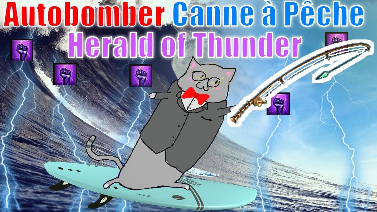 🎣CANNE À PÊCHE BROKEN ?💣AUTOBOMBER⚡Herald of Thunder Surfcaster! Build guide PoE1 LeChatEnCostume 🐈🤵