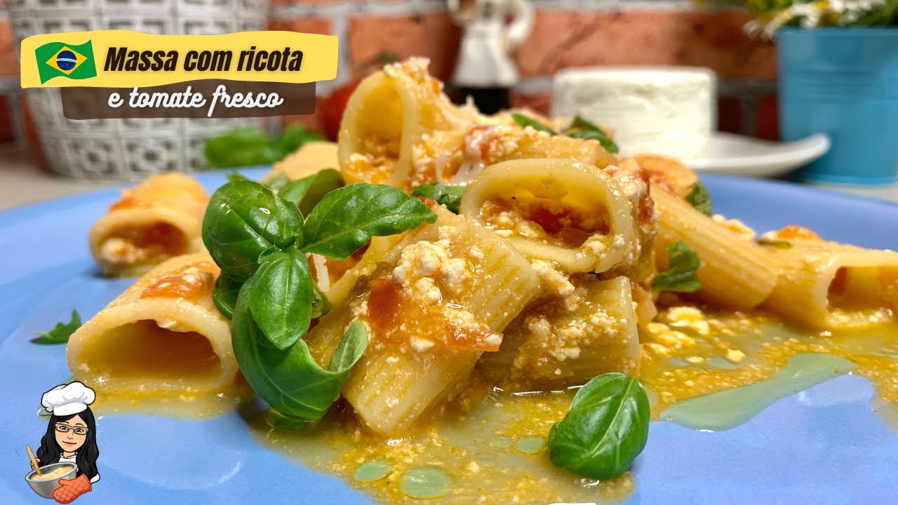 MACARRAO COM RICOTA E TOMATE #pastarecipes  #macarraofacil #ricota