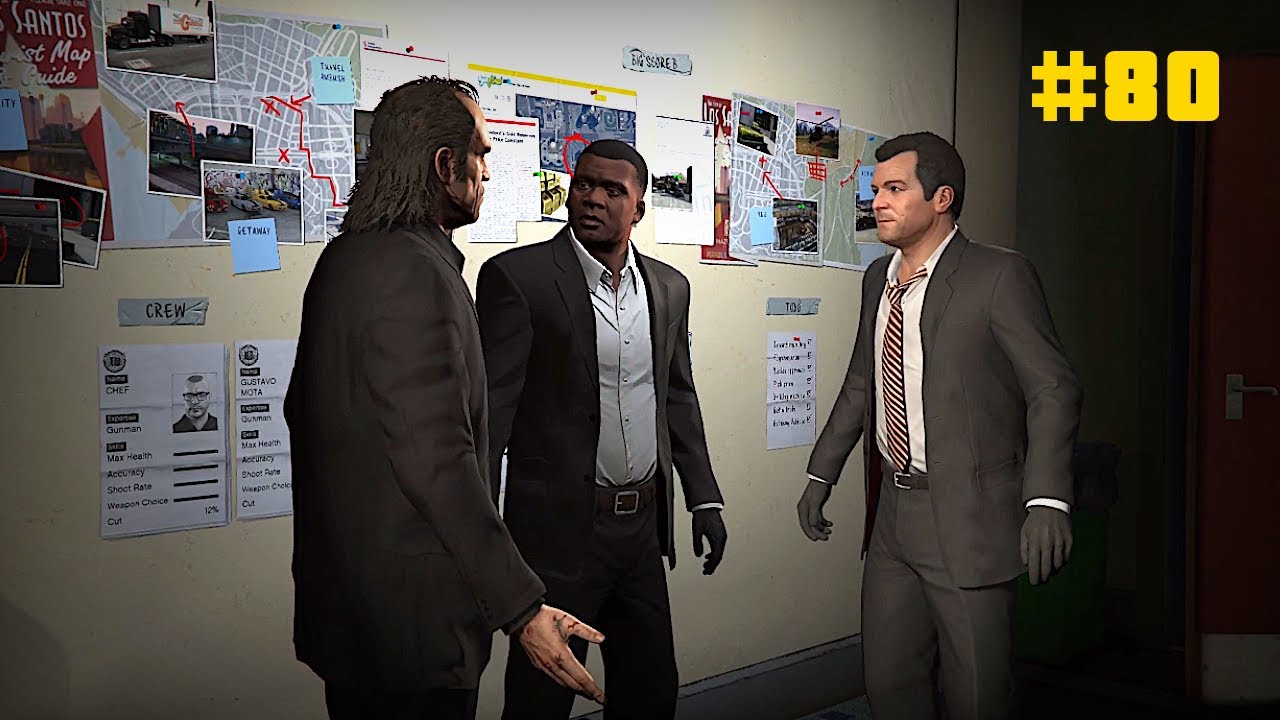 GTA 5 | Mission 80: The Big Score (Obvious Approach) (4K 60fps)