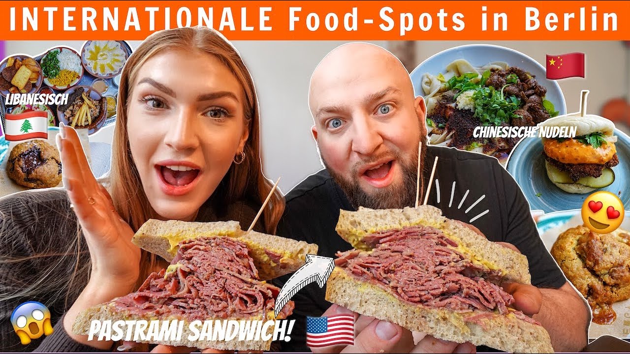 Wir testen INTERNATIONALE Food-Spots in BERLIN! 😋 (USA Pastrami, Libanesische Köstlichkeiten & Co...