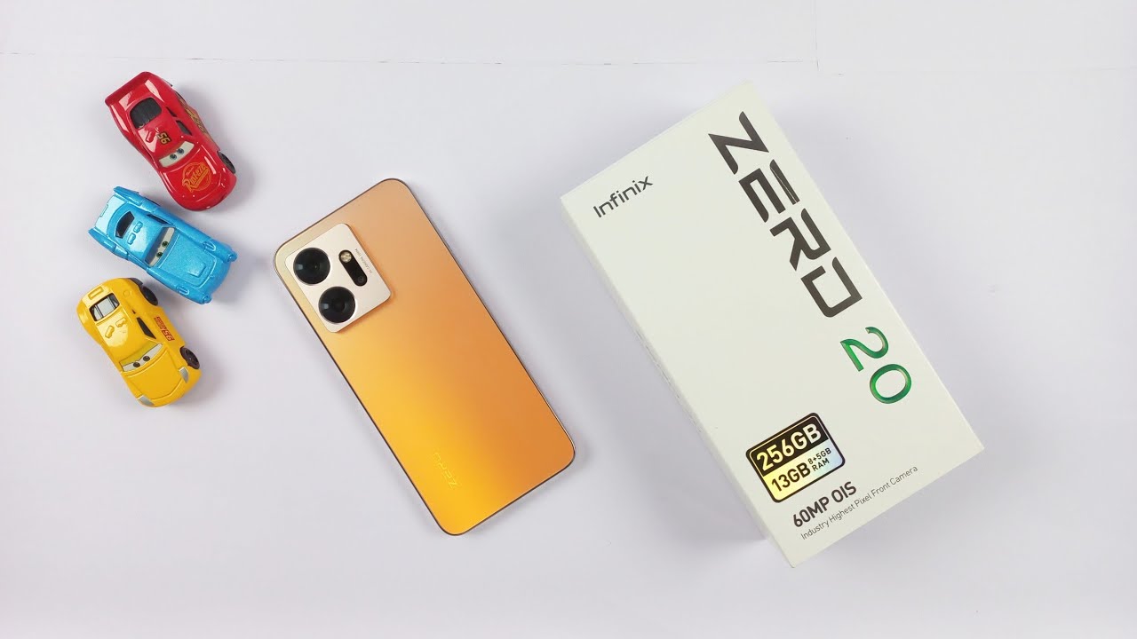 Infinix Zero 20 Unboxing & Hands On | Design,  New Setup, 108MP, 45W, Amoled, Glitter Gold