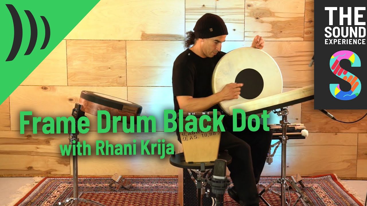 Rhani Krija with Frame Drum Black Dot
