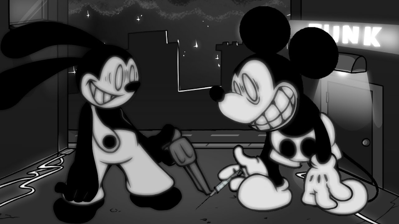 【FNF】Suffered Enough Remix but Oswald and Mickey Mouse sings it