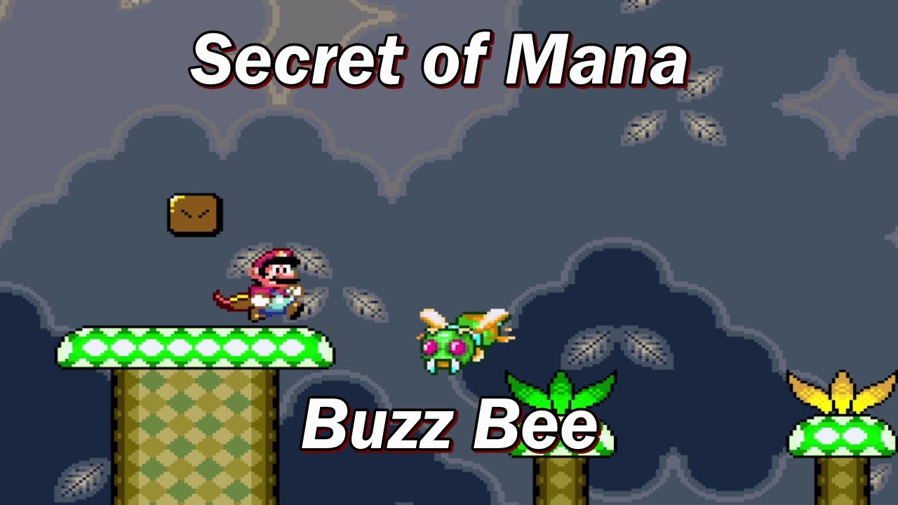 SMW Custom Sprite - Buzz Bee (From Secret of Mana)
