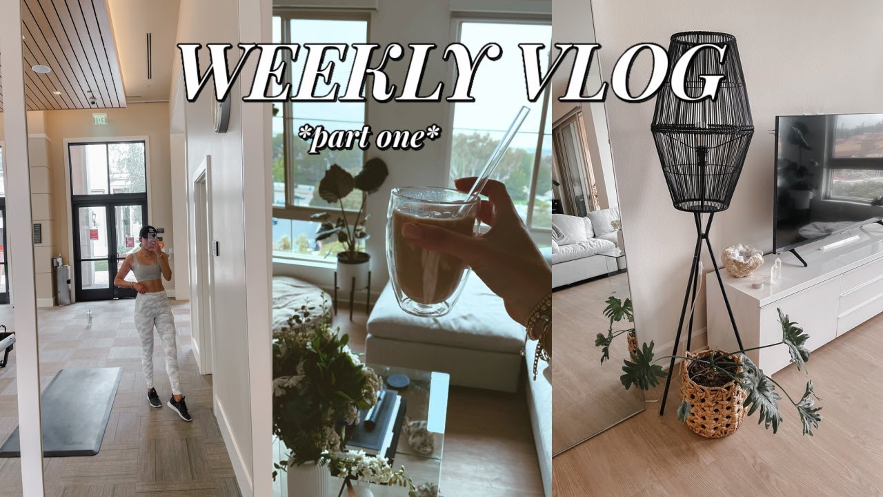 WEEKLY VLOG: new vlog camera, getting back into a routine, workouts, + reorganizing furniture (pt 1)