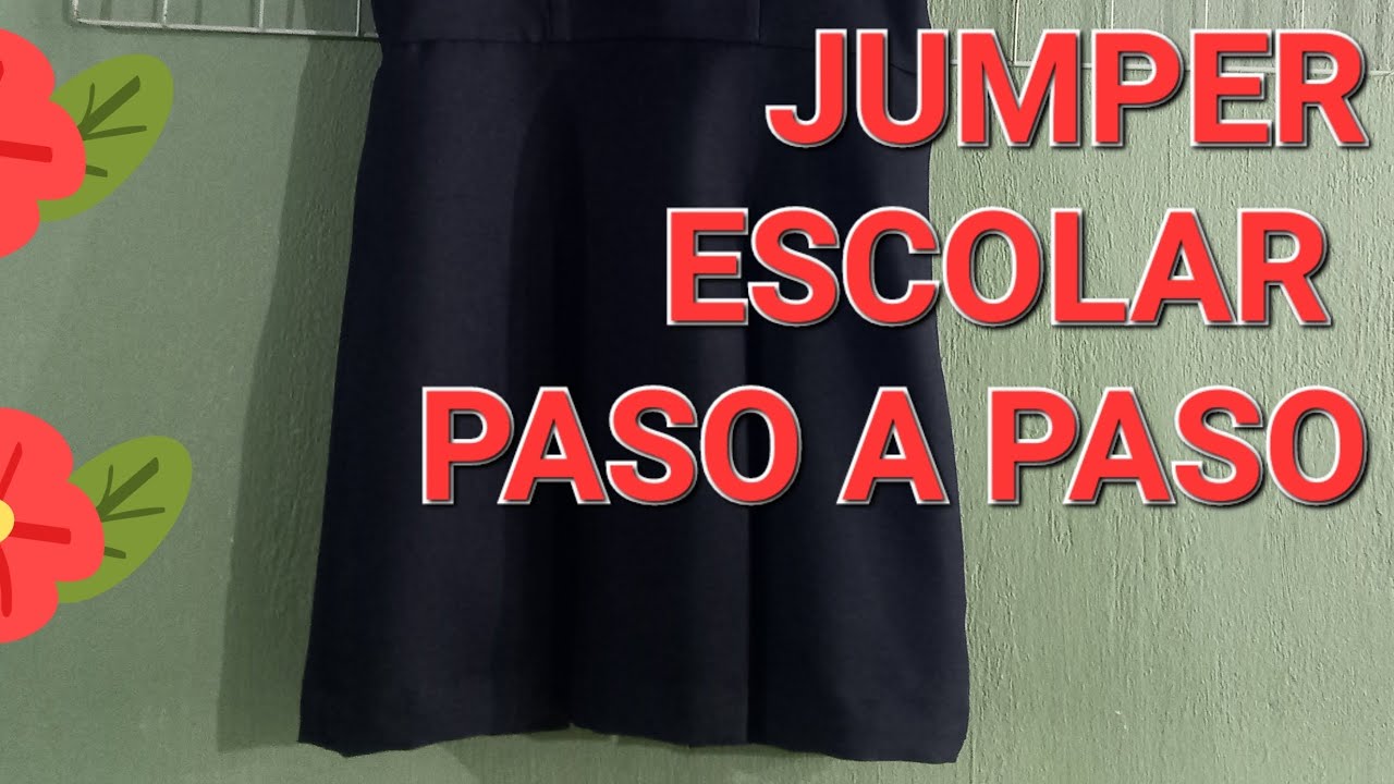 COMO.HACER UN JUMPER ESCOLAR 👉PASO A PASO 👈💕SUSCRIBETE ✅️