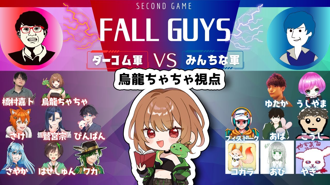 【#ちなコム杯】フォールガイズ【烏龍ちゃちゃ視点】