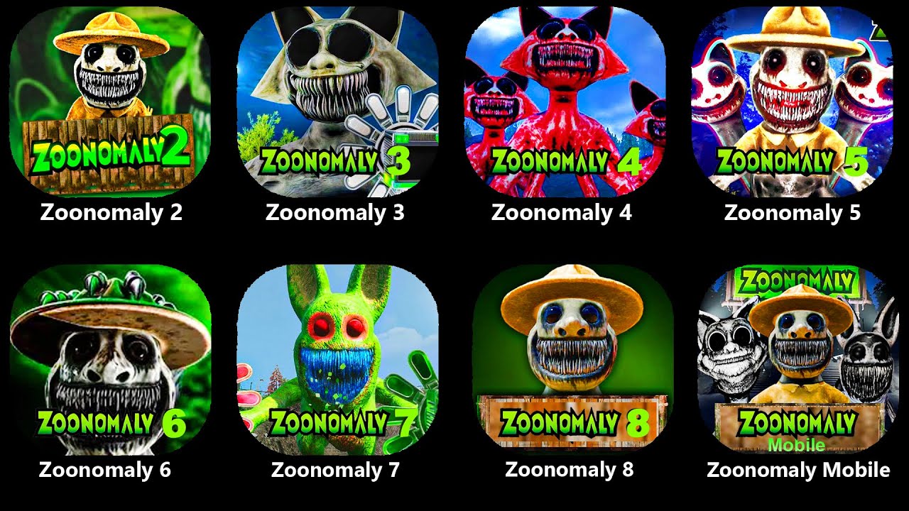 Zoonomaly Mobile, Zoonomaly 2-8 Fanmade, Zoonomaly Official GamePlay, Zoonomaly 2-3-4-5 Full Game