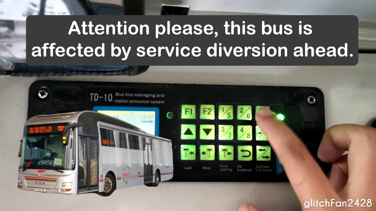 Subtitled | SMRT Announcements on MAN A22