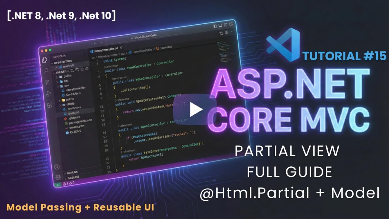 Partial View in ASP.NET MVC | @Html.Partial with Model (Real Example)