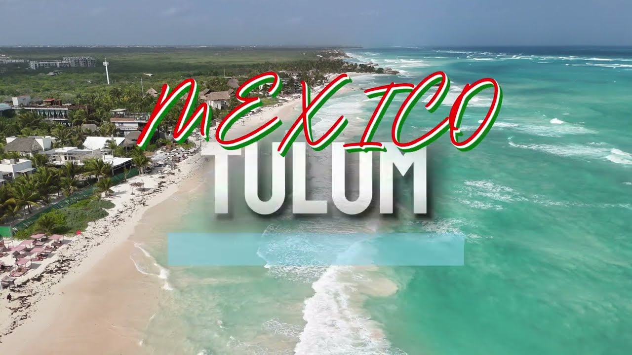Tulum Beach Mexico 4K Drone Footage | Aerial View of Caribbean Paradise 🇲🇽