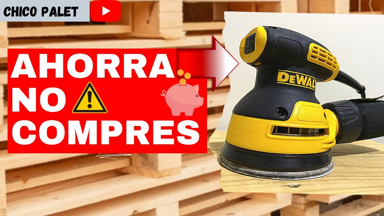 COMO USAR LA LIJADORA ROTO ORBITAL - HAZ TUS PROPIAS LIJAS 😱 AHORRA🤑