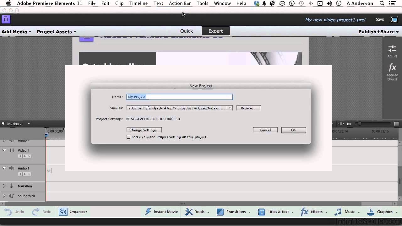 Adobe Premiere Elements 12 Tutorial | Creating The Project