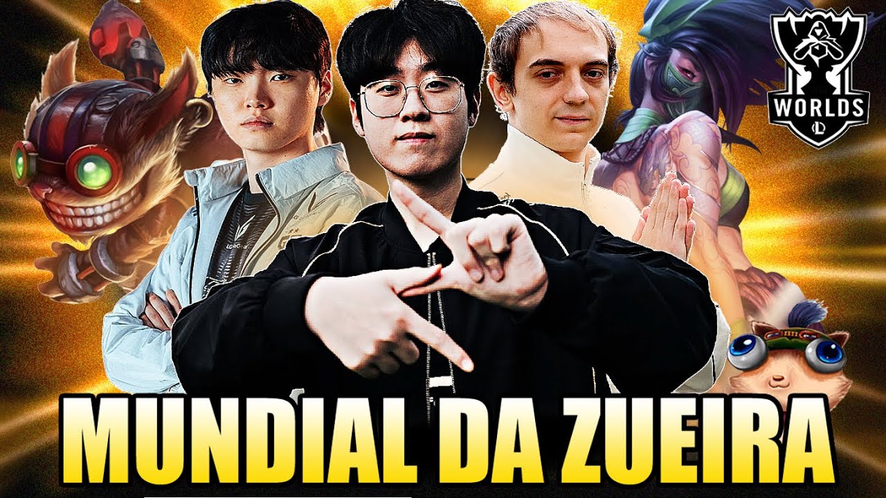 QUANDO COREANOS USAM 100% da GAMEPLAY - MUNDIAL DA ZUEIRA | Worlds 2025