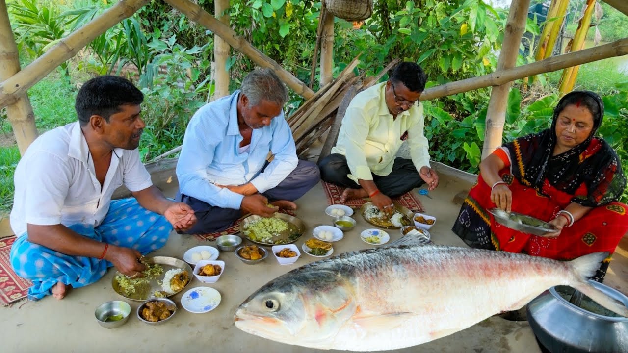 জামাইষষ্ঠী স্পেশাল ভাতের ভিতর ইলিশ ভাপা রেসিপি | জামাইষষ্ঠীর খাওয়া দাওয়া |