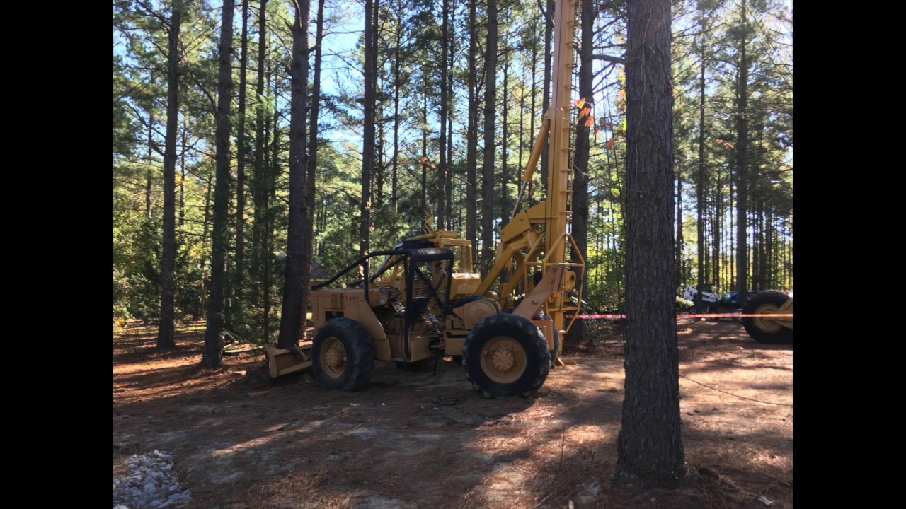 Yarding demonstration with Franklin Yarder and Case/Beloit cable skidder.
