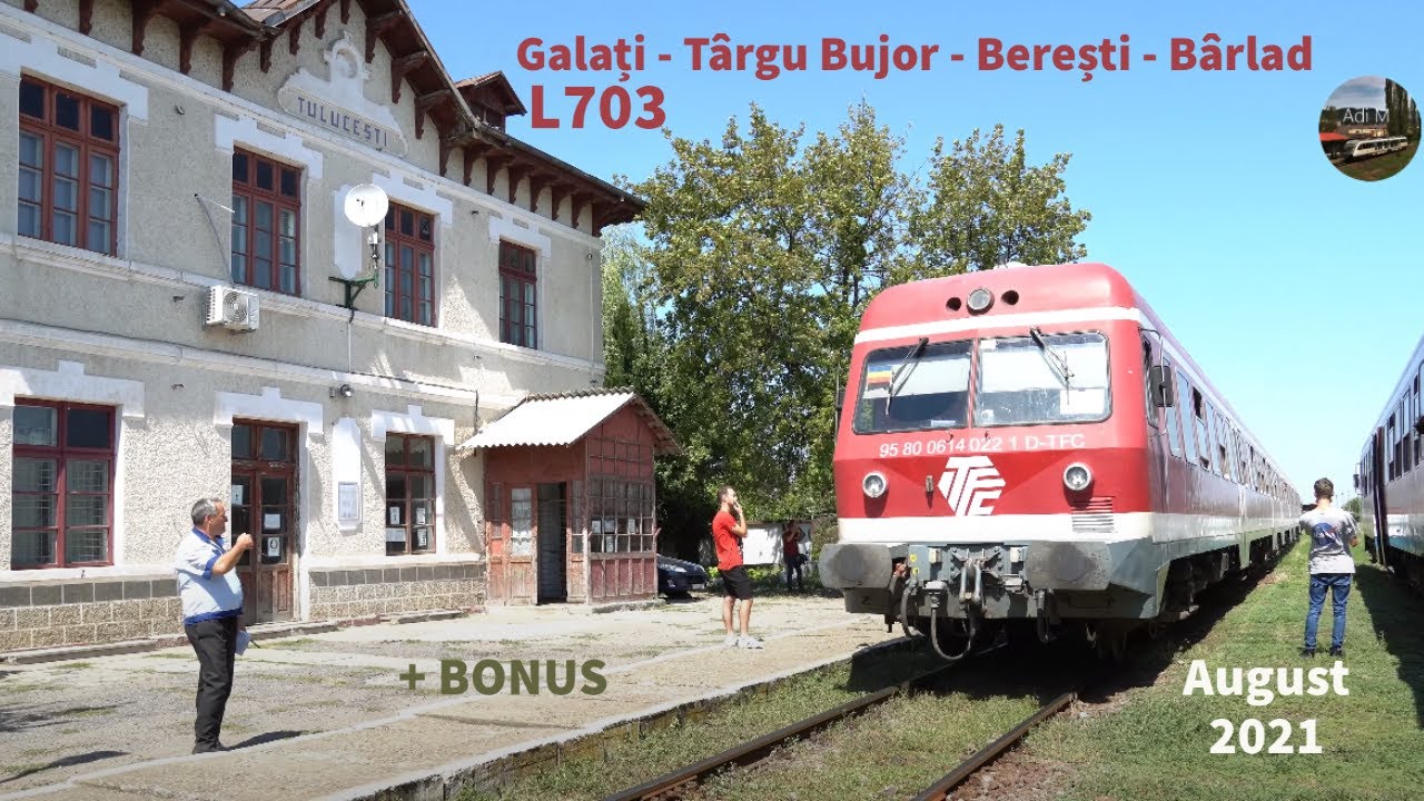 Cu trenul TFC pe linia 703 Galați - Bârlad + Bonus Iași - Bârnova